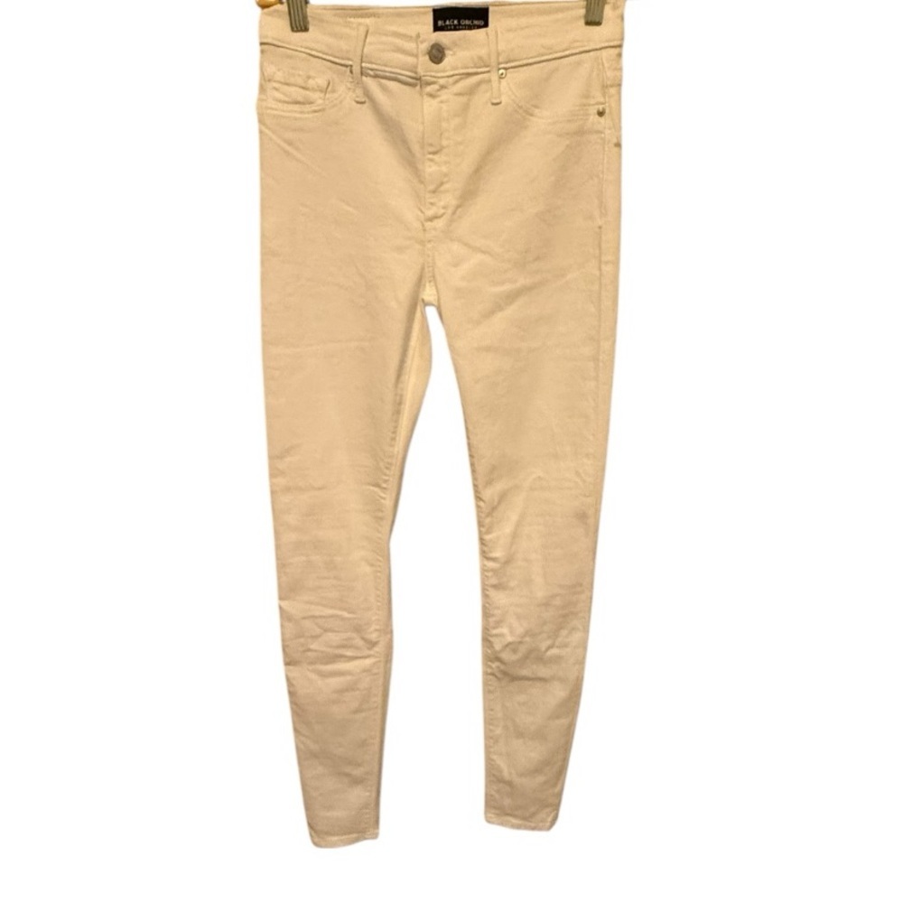 Black Orchid Gisele High Rise Skinny White Jeans nwt‎